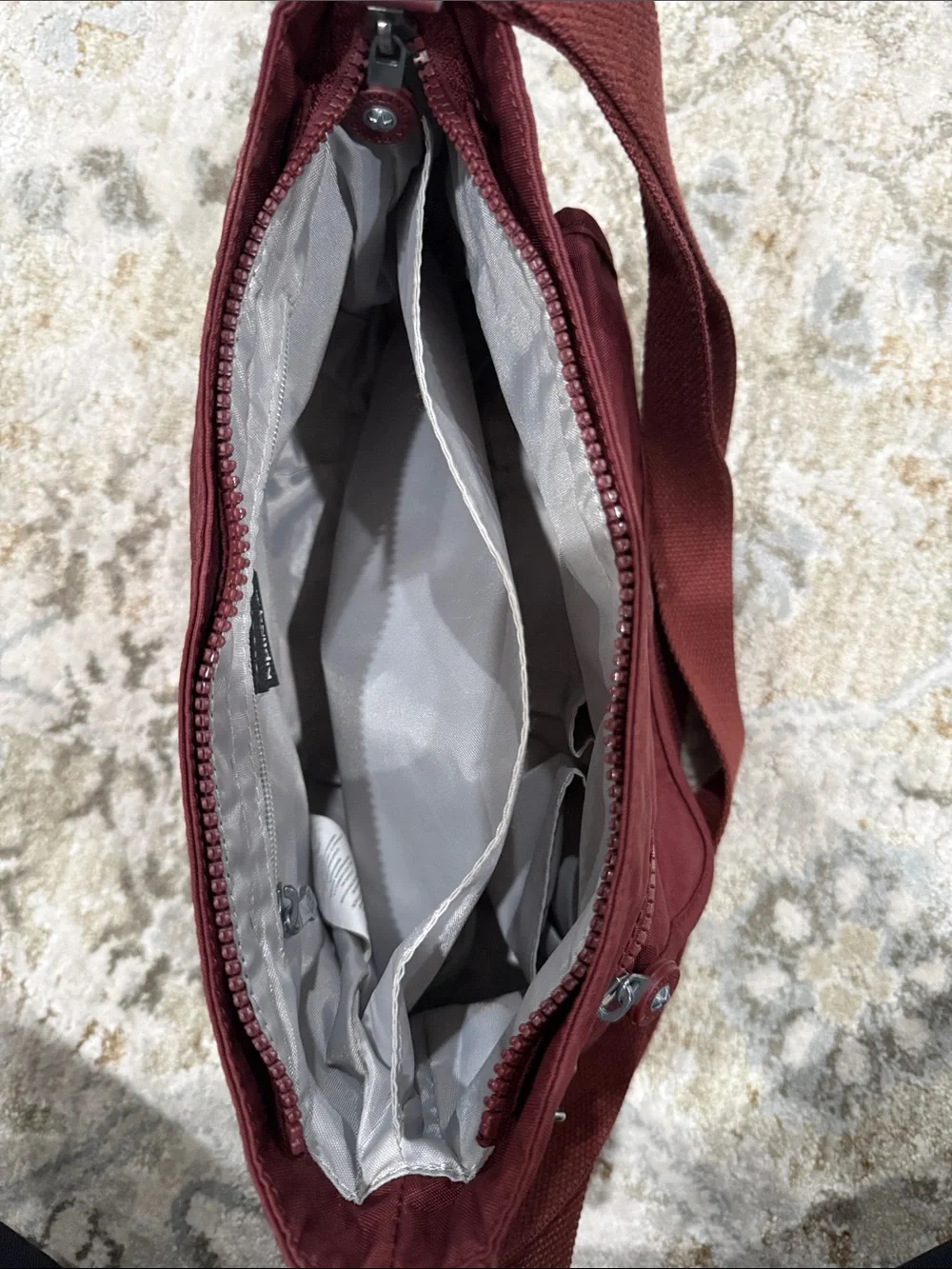 Maroon Crossbody Shoulder Bag - Women
